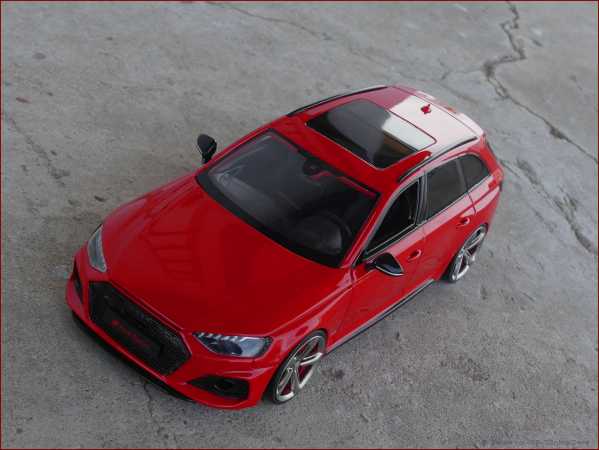 1:18 Audi RS4 Avant (B9) RED EDITION